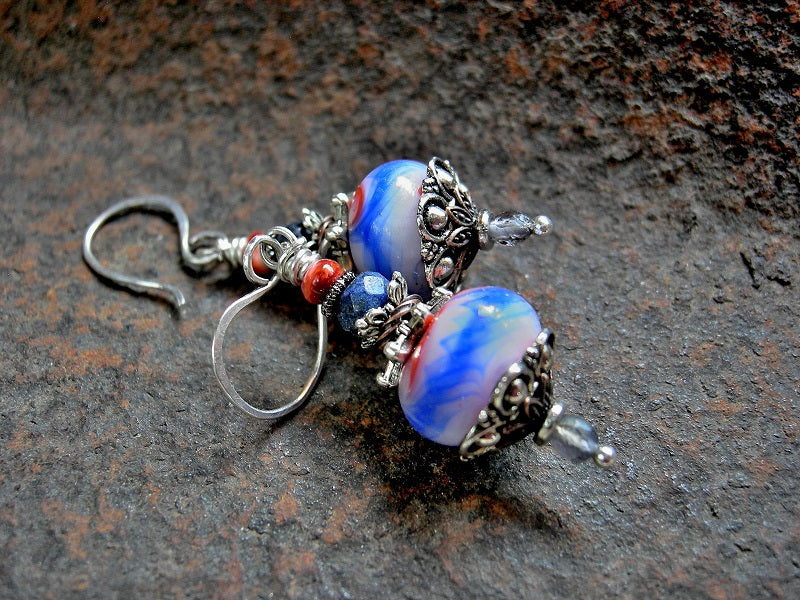 Lampwork bead store earrings