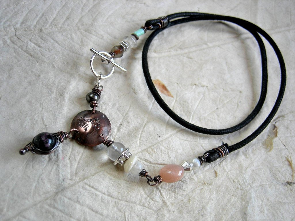 Cancer zodiac necklace, custom birthstone jewelry, handmade astrological necklace