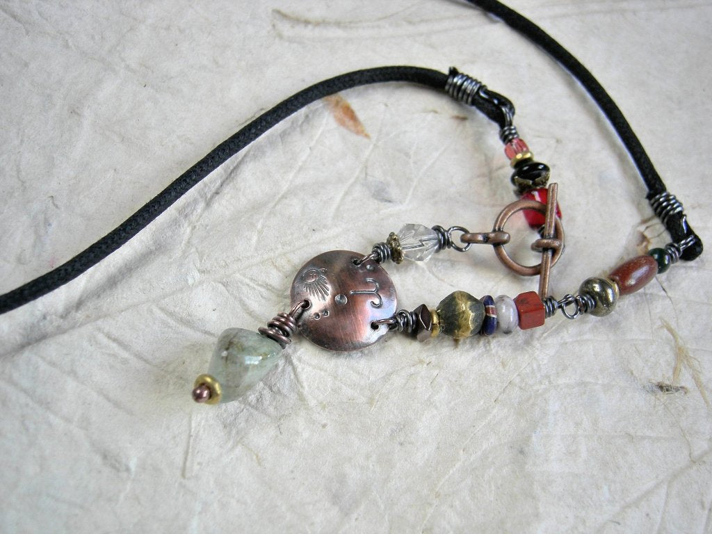 Aries Zodiac necklace, handmade custom birthstone jewelry, unique astrological necklace